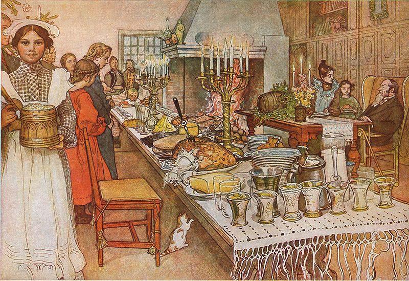 Carl Larsson Christmas Eve oil painting image